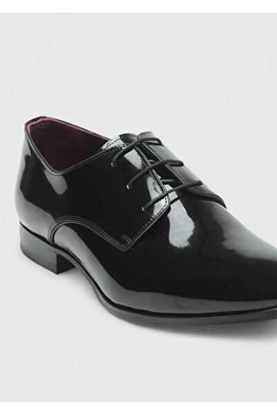 Ramsey Black Patent Leather Classic Tuxedo Shoes