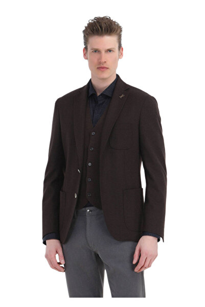 Ramsey Knitwear Brown Vest - Plain Knit Design