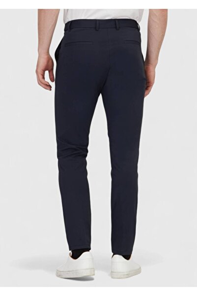 Ramsey Μπλε μπλέ ίσιο πλεκτό παντελόνι Jogging Fit Casual