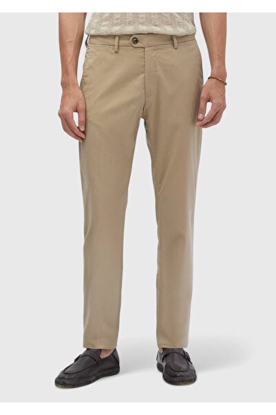 Ramsey Mink Plain Woven Regular Fit Casual Trousers