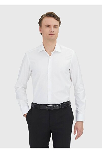 Ramsey White Regular Fit Woven Classic 100% Cotton Shirt