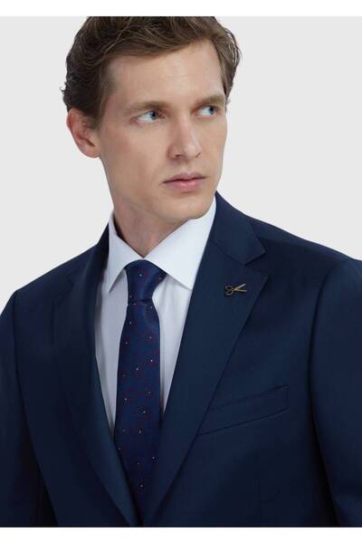 Ramsey Saks Flat Regular Fit 100% Wool Suit