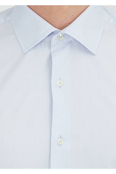 Ramsey Light Blue Regular Fit Woven Classic 100% Cotton Shirt