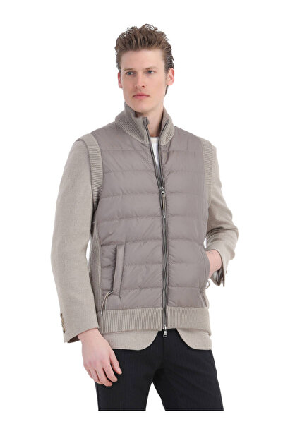 Ramsey Μπεζ Πλεκτό Γιλέκο Θεσσαλονίκης