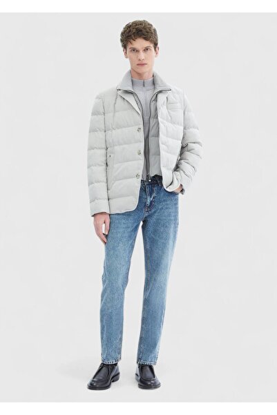 Ramsey Light Gray Regular Fit Micro Gel Fiber Sports Jacket