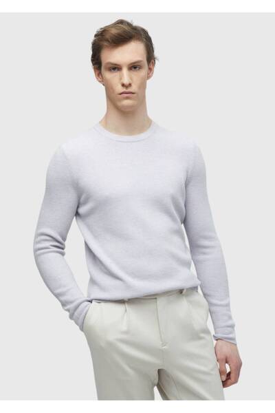 Ramsey Ліла Велосипедний комір Плоский в'язаний трикотажний светр з вовняною сумішшю