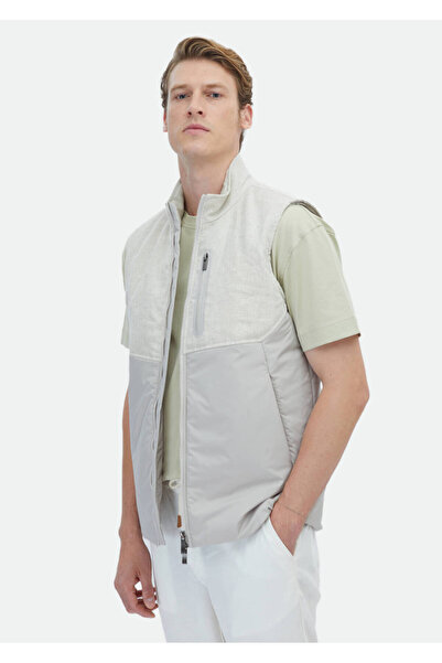 Ramsey Beige 100% Linen Woven Sports Vest