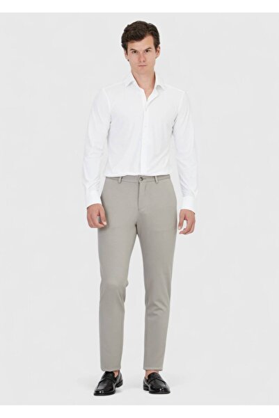 Ramsey بنطلون كاجوال محبوك باللون الرمادي