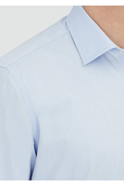 Ramsey Light Blue Regular Fit Woven Classic 100% Cotton Shirt