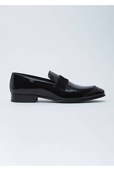 Ramsey Black Patent Leather Classic Tuxedo Shoes