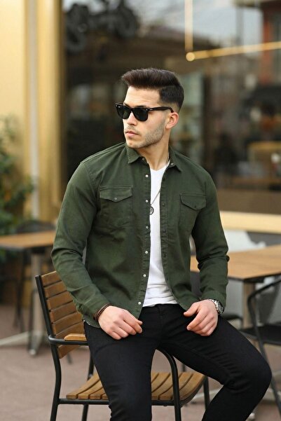 comstar Men's Slim (Comfortable Fit) Denim Shirt