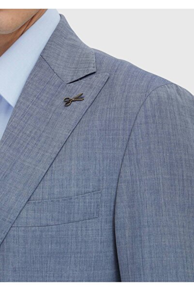 Ramsey Indigo Straight Zeroweight Slim Fit 100% Wool Suit