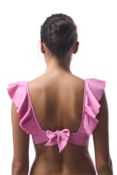 Penti Pink Begonia Ruffle Bikini Top