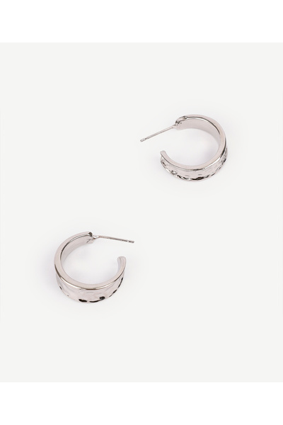 Yargıcı Amorf Halka Küpe