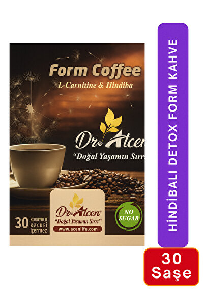 Dr.Alcen Hindibalı Doğal Detox Kahve 30 Şase Estetik Form Şekersiz Kiraz Sapı...