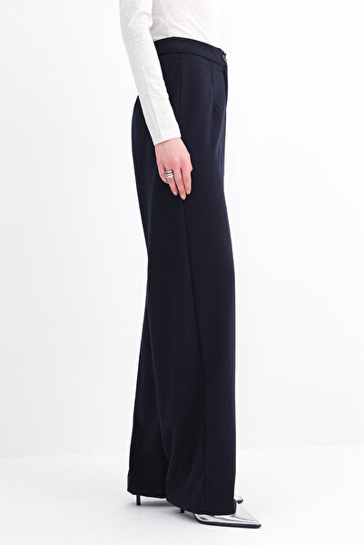 Addax High Waist Wide Leg Pants Pn8130-R4
