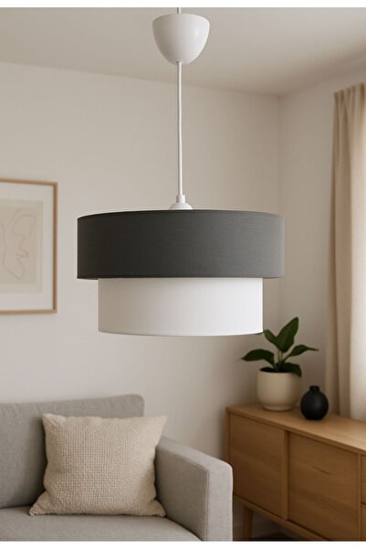 Emg DesiGn Kumaş Başlık 2 Katlı Pasta Avize Yatak Odası Çocuk Odası