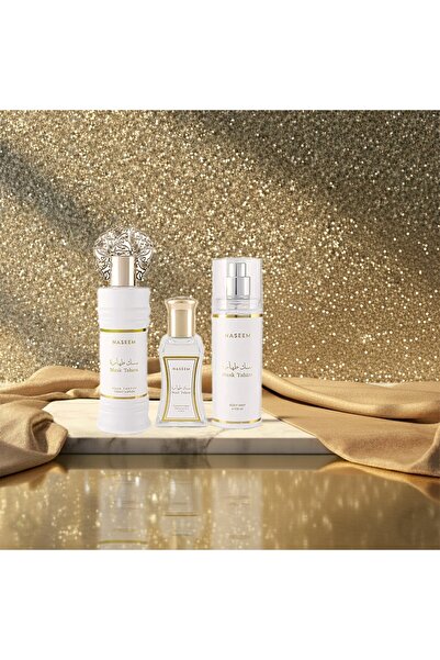 Naseem Musk Tahara Gift Set - 3pcs Set for Men and Women (Perfume, Roll on and Body Mist)