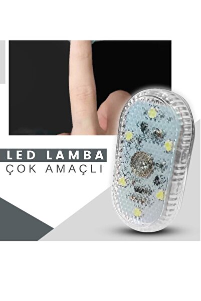 OEM Bagaj Içi Dokunmatik Sensörlü Mini Led Lamba Beyaz 9 Işık Renkli