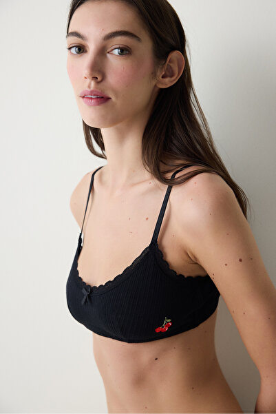 Penti Černá podprsenka Pointelle Mini