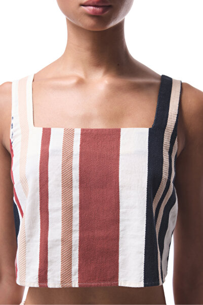 Penti Ethnic μοτίβο τετράγωνο γιακά πολύχρωμο Crop Top