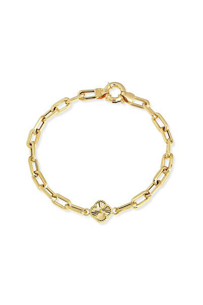 Altınkesesi 8 Ayar Altın Yonca Ataç Bileklik