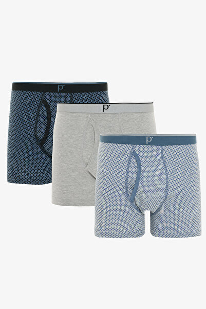 Penti Men's Cotton Comfort 3-Piece Multicolor Boxer Briefs