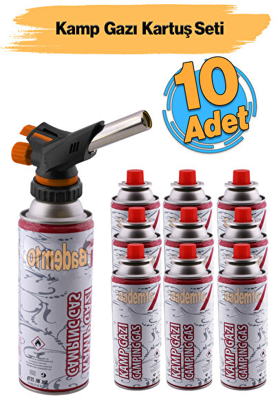 Badem10 Pürmüz Yedek Kartuşu Piknik Kamp Mangal Mutfak Çakmaklı Ateş Tutuştur...