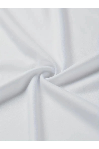 HAZEGO Μπλουζάκι με στάμπα Oversize Crew Neck - Λευκό