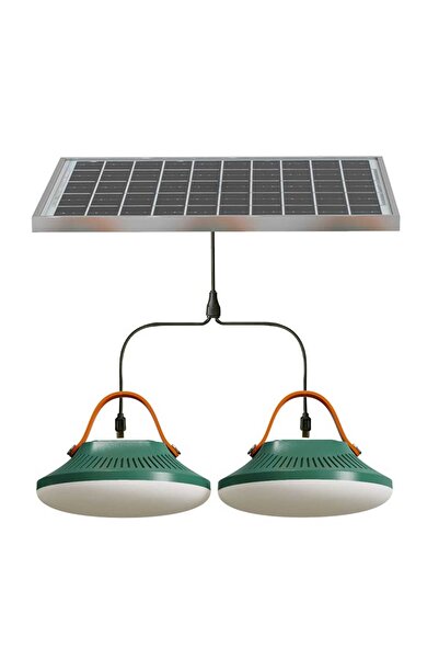 Generic 12W Rechargeable Solar LED Moon-Shaped Light, Portable Solar Tent Lights