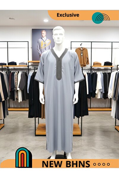 ALFASSIYAH Men's Shirt, Nightgown, Moroccan Thobe, Comfort Luxury Men's Gifts House Dress Comfort Moroccan Shirt, Men's Thobe Seven