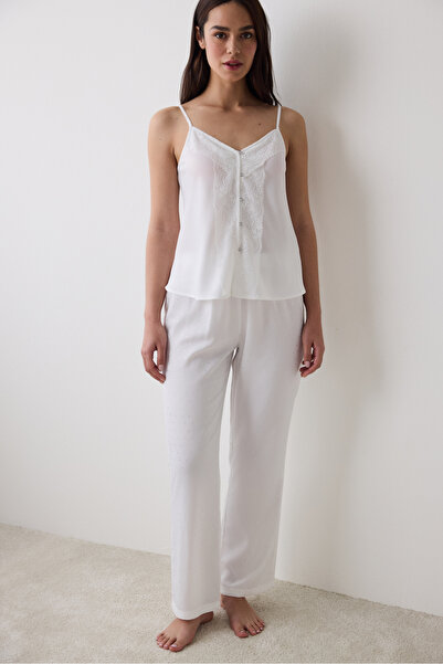 Penti Braut-Pyjamahose aus zartem Satin