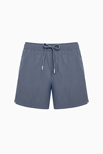 Penti Gray Stripe Detail Striped Men's Shorts Swimsuit