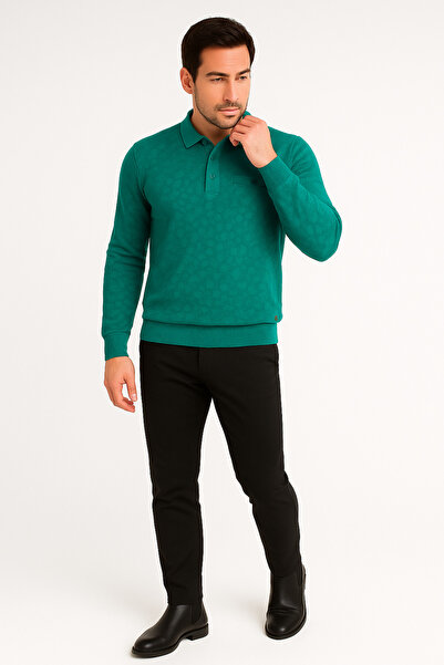 BLU Polo Yaka Sweatshirt