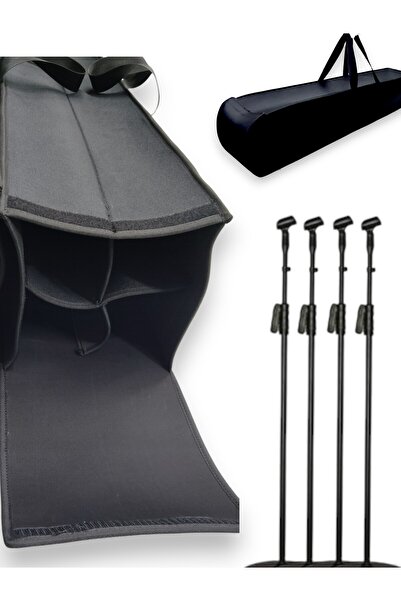 Rcf 4 Lü Mikrofon Ayaklık Sehpası Için Soft Case Çanta