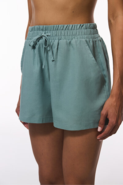 Penti Elastic Waist Regular Light Green Women's Shorts Plcxf82S25Iy