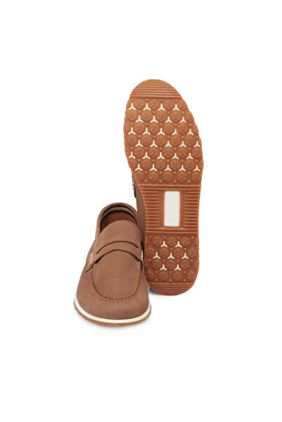 Tergan Kum Hakiki Nubuk Deri Erkek Loafer - E24I1AY56630-B21