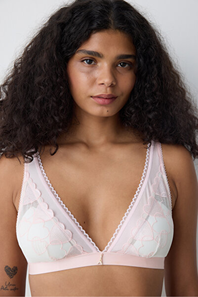 Penti Vyjímatelná vycpaná růžová podprsenka - Loves Paris Collection