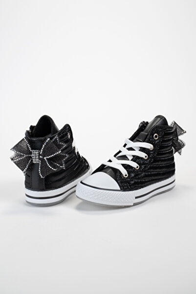 Scarpe Magiche Black Star Taşlı Fiyonklu Yüksek Bilekli Spor Ayakkabı (31-35 ...