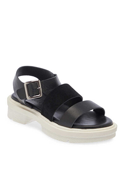 Tergan Siyah Hakiki Deri Kadın Sandalet - K24Y1SN67261-A23