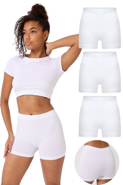 FOREVER MORE Γυναικείο Basic Boxer χωρίς ραφές 3 συσκευασιών