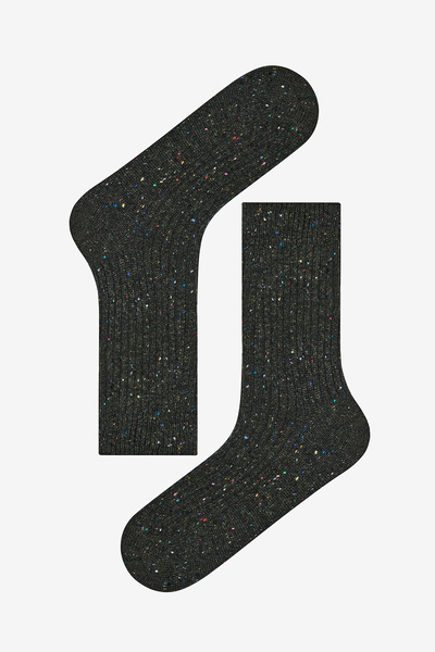 Penti Men's Ribbed Khaki Socks