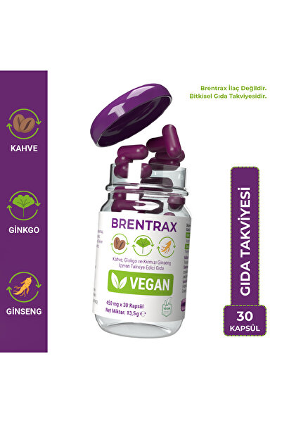 Brentrax | Bitkisel Gıda Takviyesi | 30 Kapsül