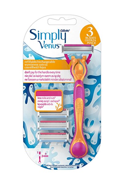Gillette Venus Venüs Hibrit Makine+3 Tıraş Bıçağı