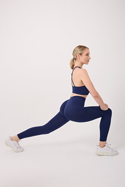 FOREVER MORE Aura High Waist Seamless Leggings with Gathering Effect on the Back