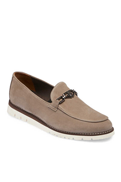 Tergan Vizon Hakiki Nubuk Deri Erkek Loafer - E24I1AY56783-A65
