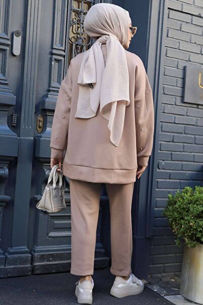 Neva Style Hijab Zippered Biscuit Double Set - 12401Bs