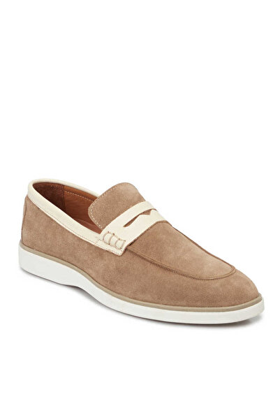 Tergan Vizon Hakiki Süet Deri Erkek Loafer - E24I1AY56749-A02