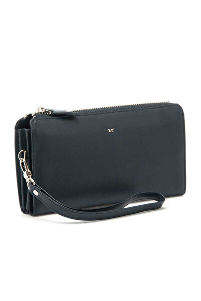 Tergan Navy Blue Genuine Leather Men's Handbag - S1Pc00021287-M80