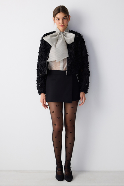 Penti Bowtie Schwarze Strumpfhosen